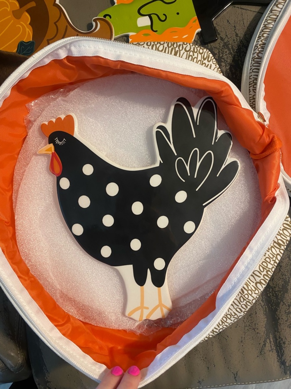 Coton Colors Black Polka Dot Chicken Large Attachment